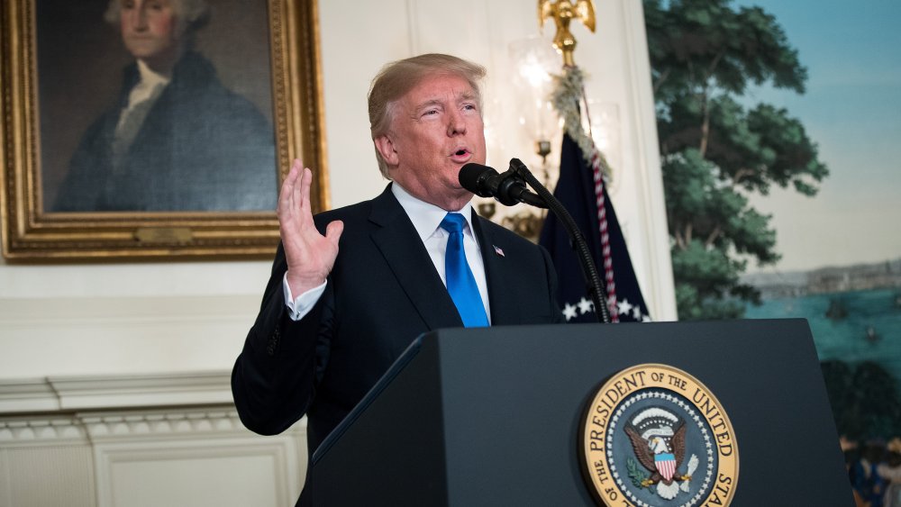 Image: President Trump Discusses His Plan For The Iran Nuclear Deal