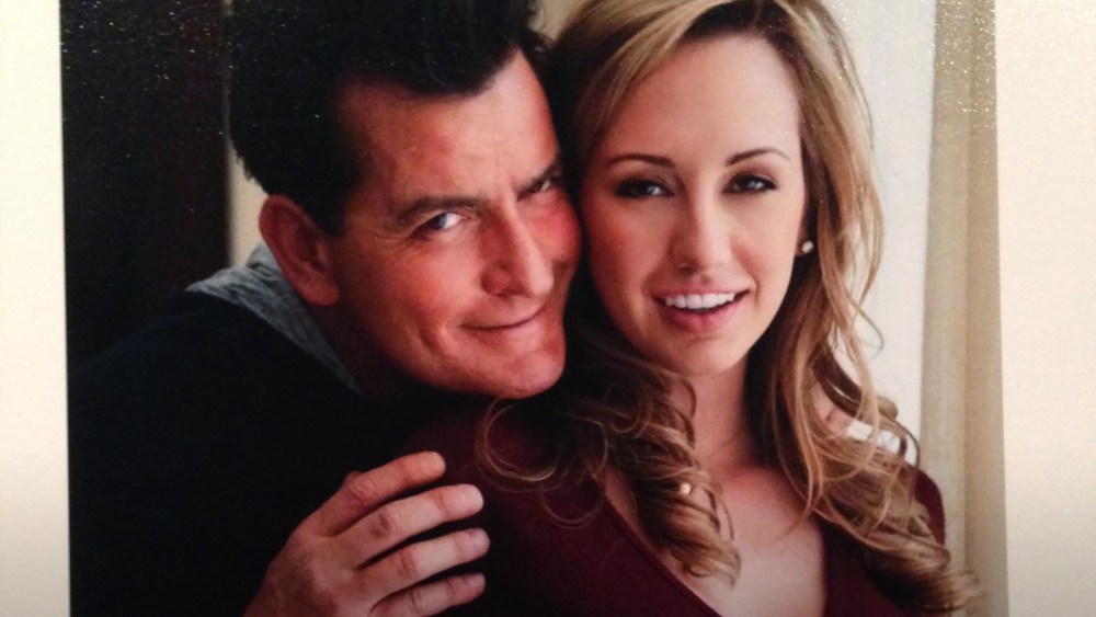 Charlie Sheen and Scottine Ross appear in an undated personal photo. (Photo courtesy of Scottine Ross)