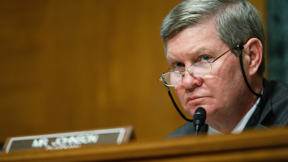 FILE - MARCH 25:  According to reports March 25, 2013, South Dakota Sen. Tim Johnson (D-SD) has announced that he will retire when his term ends in 2014.  WASHINGTON - OCTOBER 14:  Subcommittee Chairman Sen. Tim Johnson (D-SD) listens during a hearing...