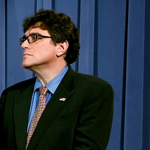 File Photo: Internal Revenue Service Deputy Commissioner Steve Miller is seen during a news conference at the Department of Justice December 16, 2009, in Washington, DC.  (Photo by Alex Wong/Getty Images, File)