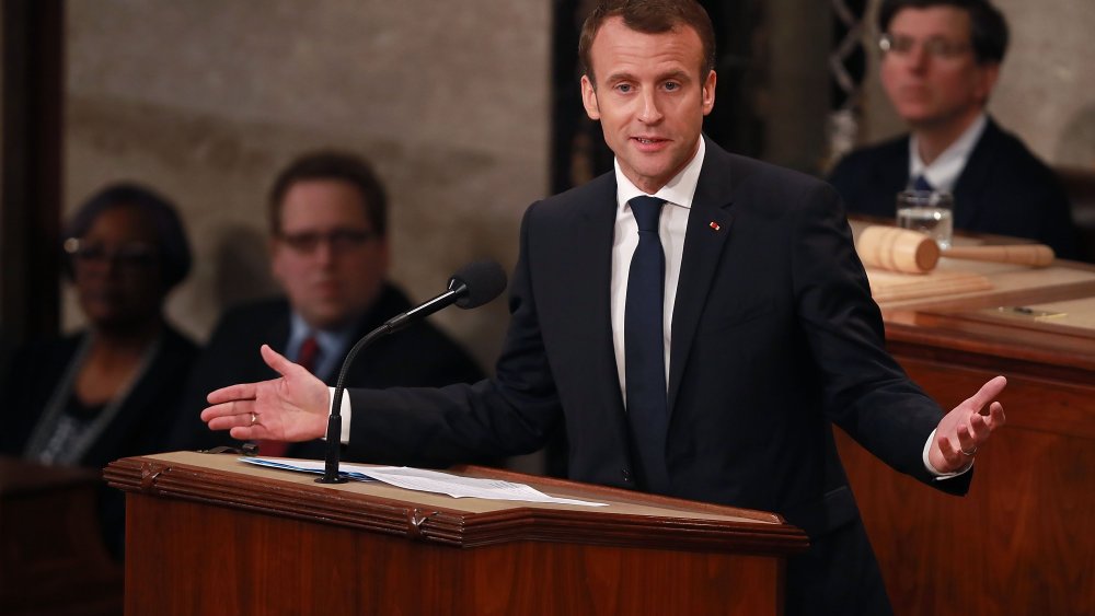 Image: French President Emmanuel Macron Delivers An Address To Joint Meeting Of Congress