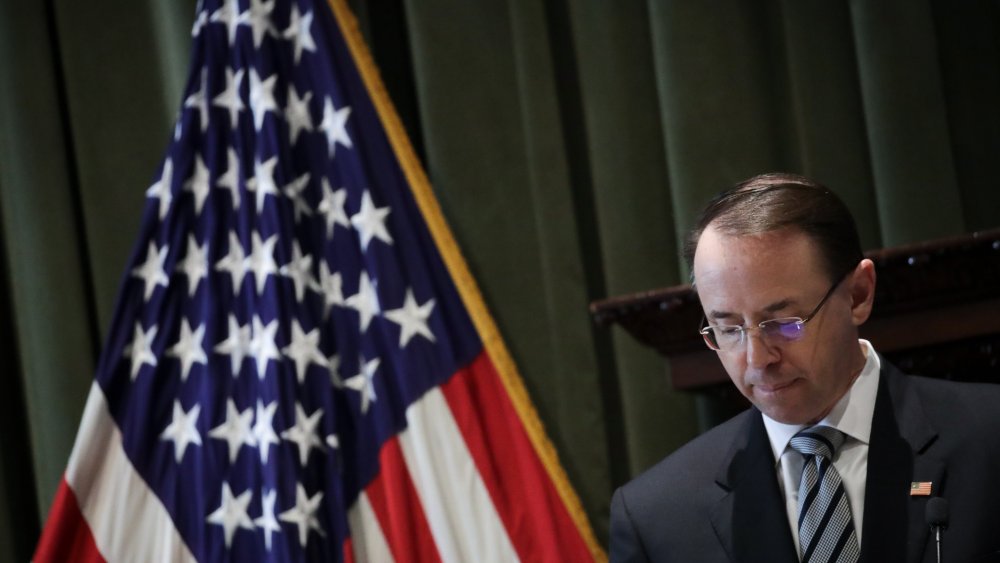 Image: Deputy Attorney General Rod Rosenstein Speaks At Bar Association's White Collar Crime Institute