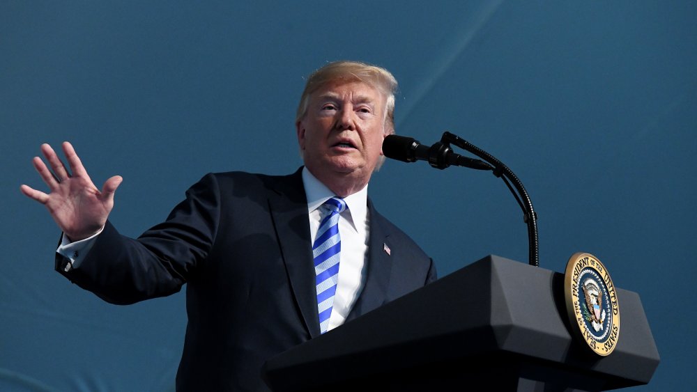 Image: President Trump Participates In The U.S. Coast Guard Change of Command Ceremony