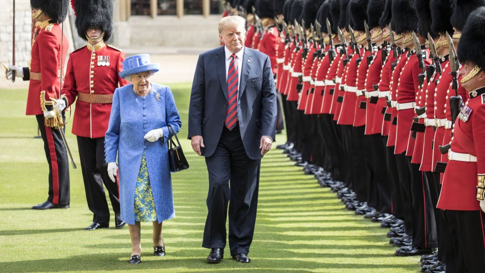 Image: The President Of The United States And Mrs Trump Meet HM Queen