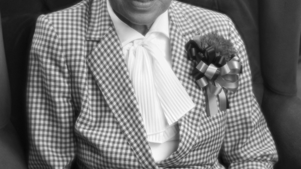 Civil rights activist Rosa Parks poses for a portrait after a Martin Luther King Day speech on January 17, 1994 in Tallahassee, Florida.