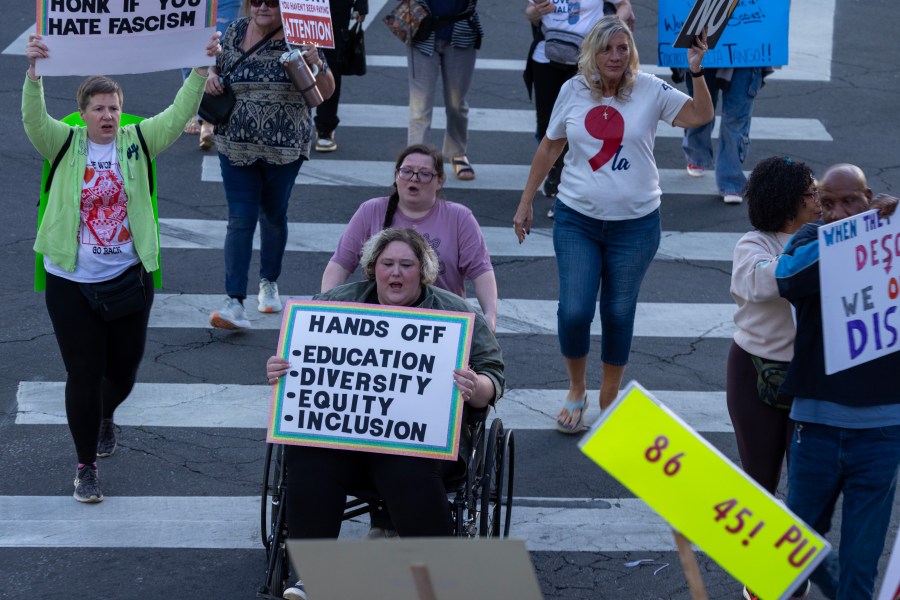 Day Of Action Protests Across The Country Criticize Trump And DOGE Policies