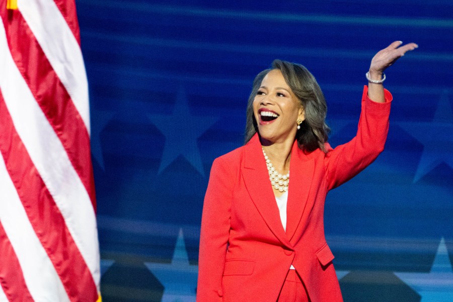 WASHINGTON - AUGUST 21: Rep. Lisa Blunt Rochester, D-Del., speaks during day three of the 2024 Democratic National Convention in Chicago on Wednesday, August 21, 2024. 