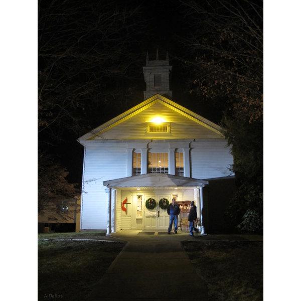 Mourners arrive for the Newtown Church Vigil at the Newtown Congregational Church, Newtown, CT
