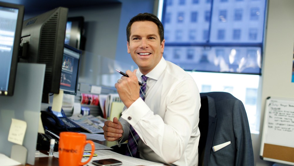 Thomas Roberts on set.
