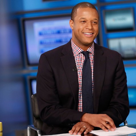 Craig Melvin on set.