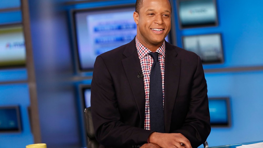 Craig Melvin on set.