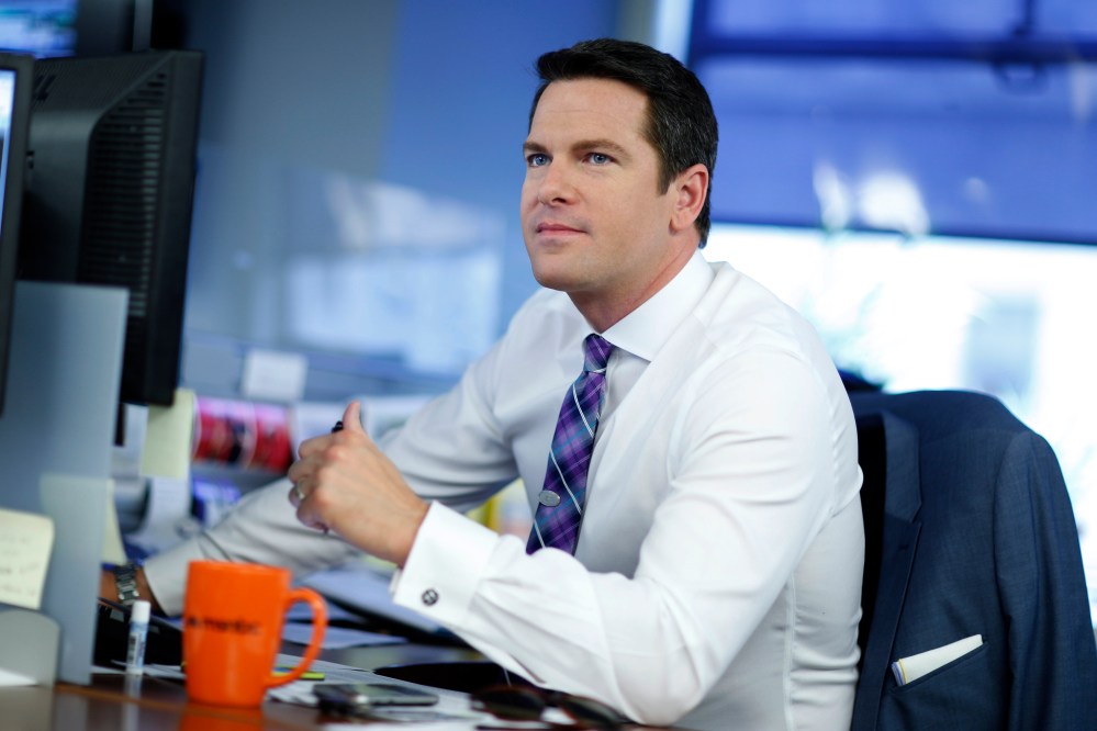 Thomas Roberts on set.