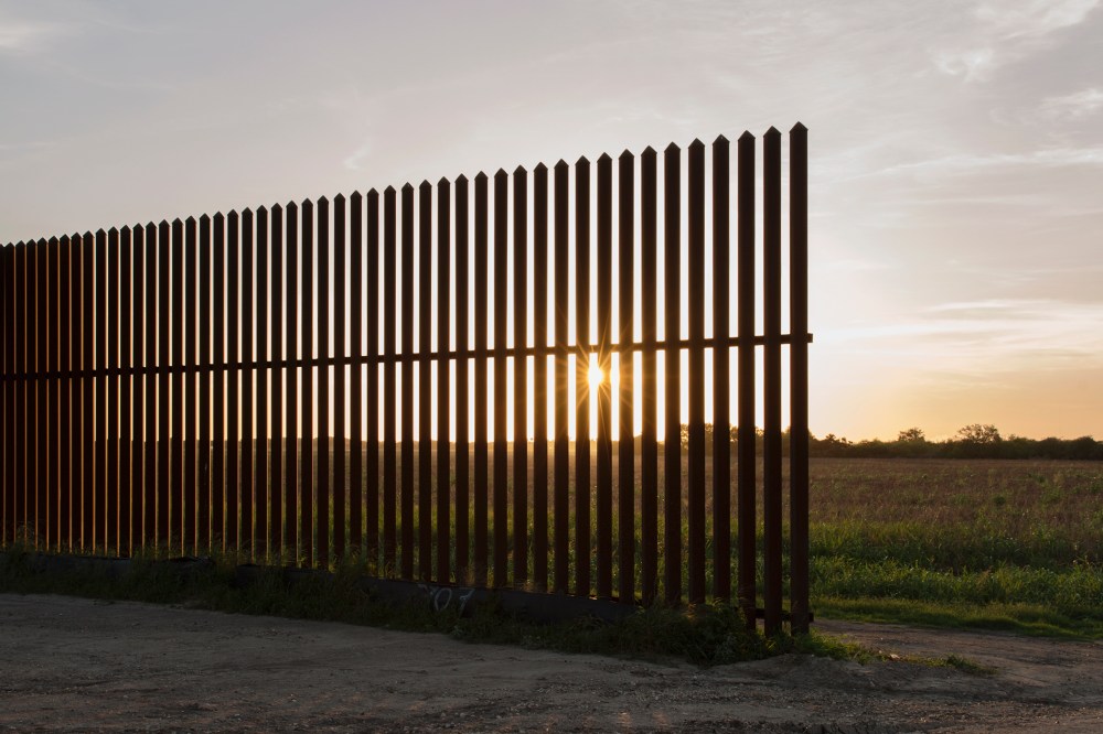 A section of the border fence ends along Avilia, off Military Highway, between Brownsville and McAllen, Texas. (Photo by Bryan Schutmaat for MSNBC)