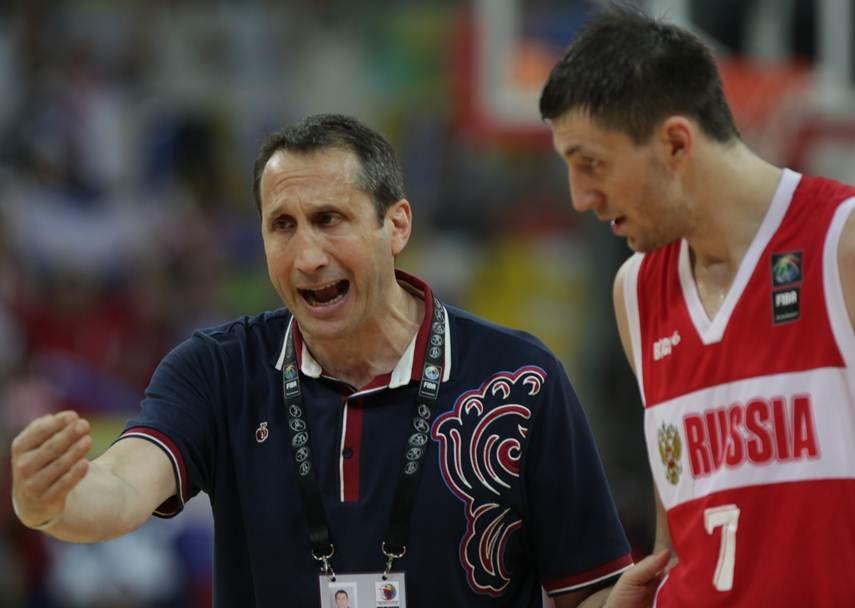 Israeli-American David Blatt who coaches the Russian national team (AP Photo/Fernando Llano)