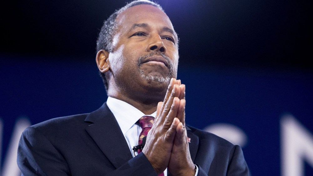 Republican Presidential hopeful Ben Carson speaks during the annual Conservative Political Action Conference (CPAC) 2016 at National Harbor in Oxon Hill, Md., March 4, 2016. (Photo by Saul Loeb/AFP/Getty)