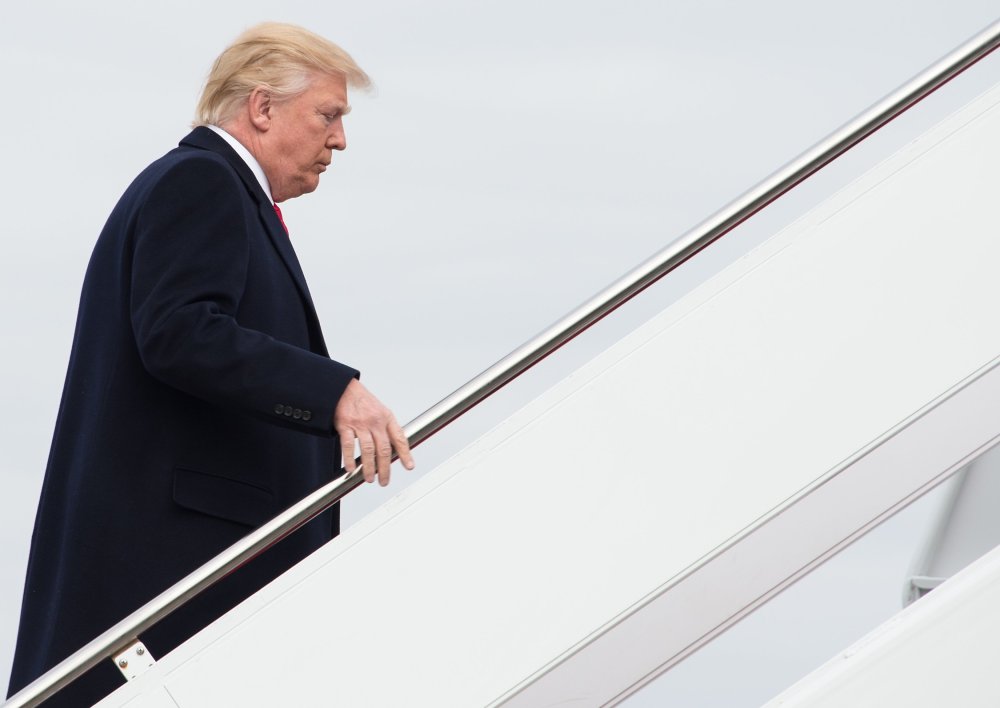 Image: US-POLITICS-TRUMP-DEPARTS