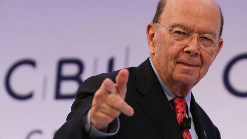 U.S. Secretary of Commerce, Wilbur Ross gestures as he leaves after addressing delegates at the annual Confederation of British Industry (CBI) conference in east London, on November 6, 2017.