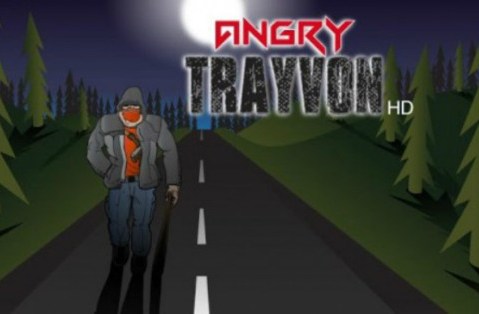 A screenshot of the ‘Angry Trayvon’ app (Courtesy of Google Play)