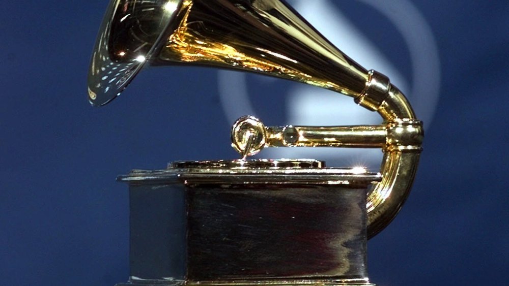 The Grammy Award is shown during the 42nd Grammy Awards in Los Angeles, Wednesday, Feb. 23, 2000. (AP Photo/Reed Saxon)