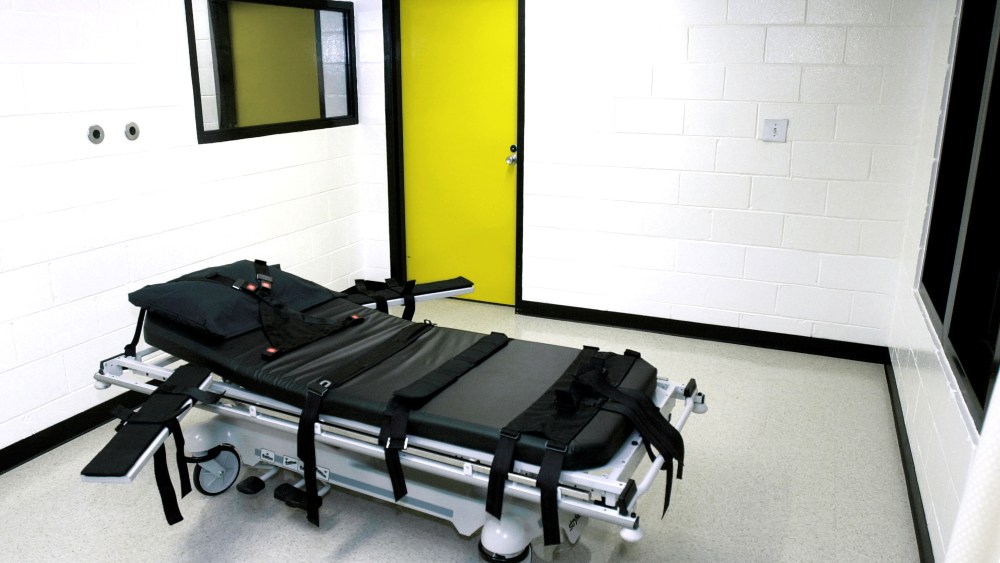 This file photo shows the death chamber at the state prison in Jackson, Ga. (Photo by Ric Feld/AP)