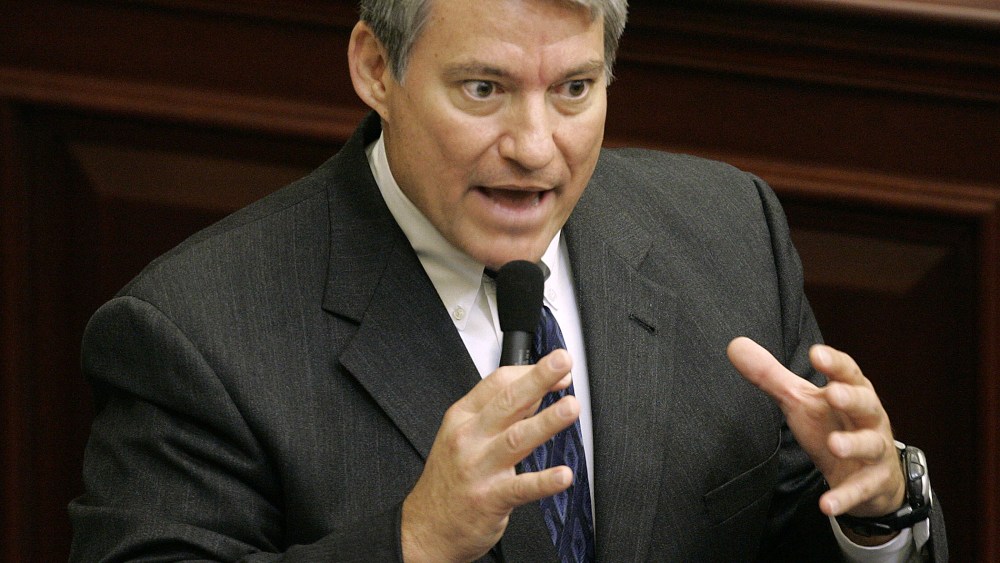 Rep. Dennis Ross, R-FL, debates during a Florida House session as a state representative, April 27, 2006, in Tallahassee, Fla.