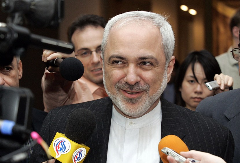 Javad Zarif, Iranian Ambassador to the United Nations speaks to reporters after Security Council consultations regarding Iraq, Iran and other matters at U.N. Headquarters in New York  Wednesday, March  21,  2007  (Photo by David Karp/AP)