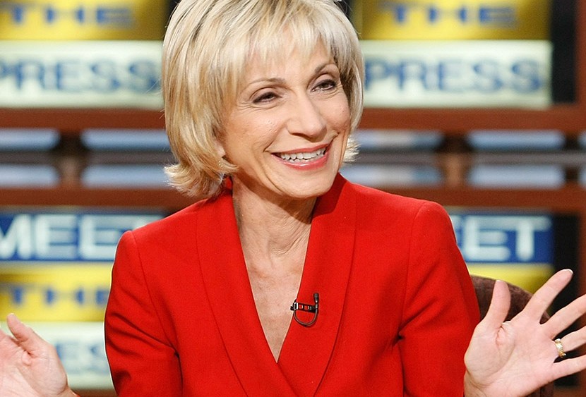 Andrea Mitchell, appears on "Meet the Press'" on Sunday, Sept. 23, 2007, at the NBC studios in Washington. (Photo by Alex Wong/Meet The Press/AP)