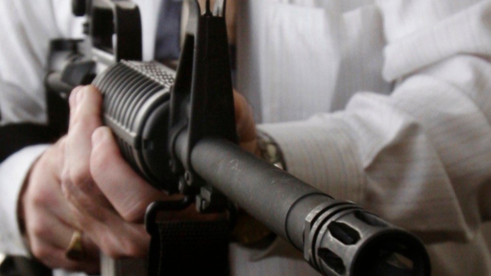An American manufactured AR-15 Assault Rifle (Photo by Judi Bottoni/AP Photo, File)