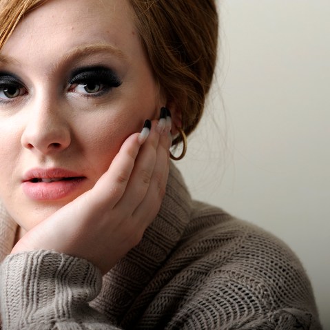 British singer-songwriter Adele poses for a portrait in West Hollywood, Calif., Feb. 2, 2009. (Photo by Chris Pizzello/AP)