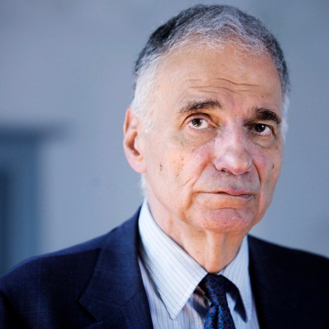 Ralph Nader is seen in Washington, on Thursday, Aug. 20, 2009. (Photo by Jacquelyn Martin/AP)
