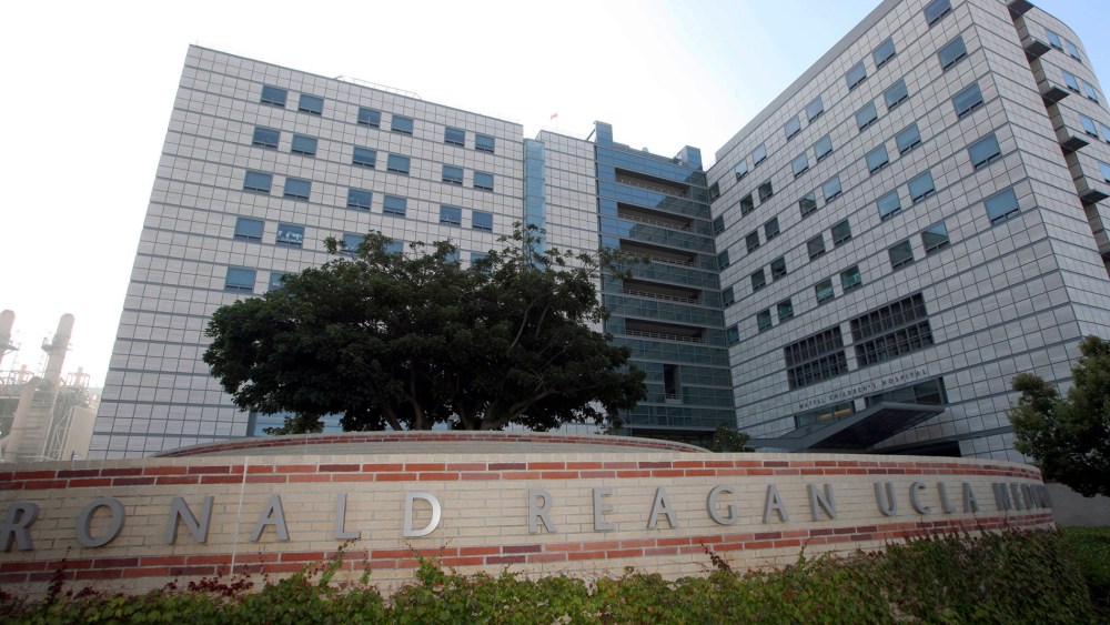 Pictured here, the Ronald Reagan UCLA Medical Center in the Westwood section of Los Angeles, Calif. (Photo by Nick Ut/AP)