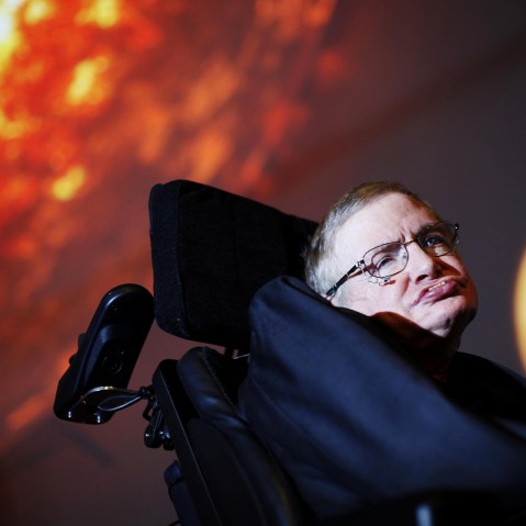Stephen Hawking, photographed in 2010.