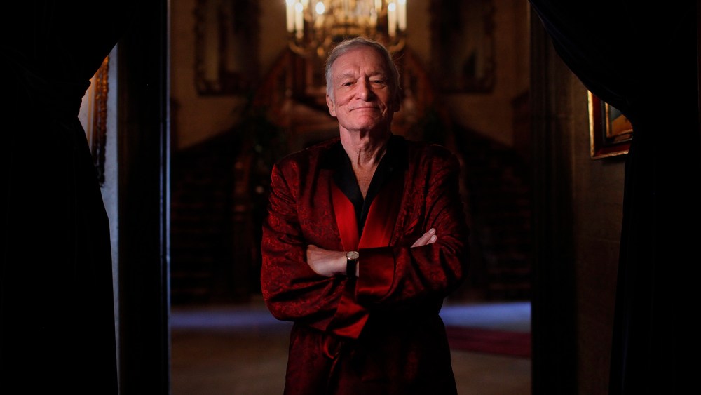 Playboy magazine founder Hugh Hefner poses for photos at the Playboy Mansion in Los Angeles, Nov. 4, 2010. (Photo by Jae C. Hong/AP)