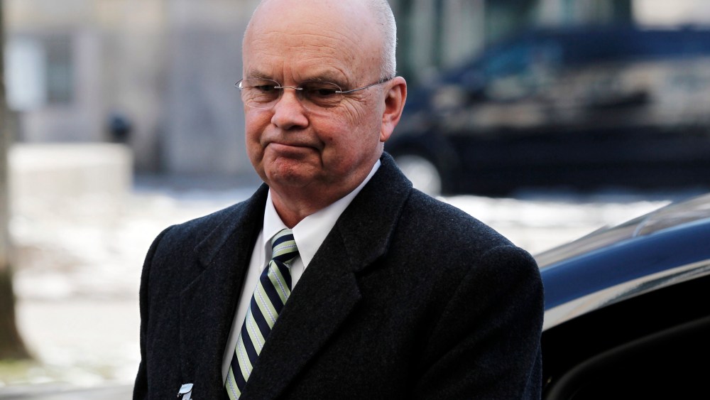 Former CIA Director Michael Hayden arrives at the Munich Security Conference on Friday Feb. 3, 2012.