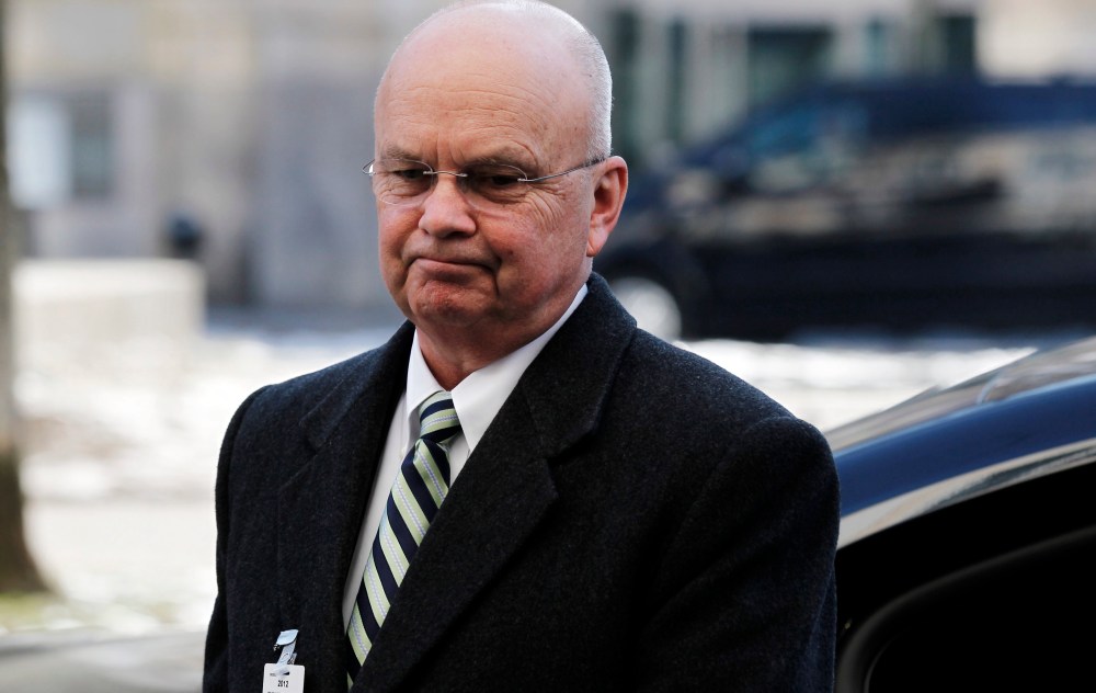 Former CIA Director Michael Hayden arrives at the Munich Security Conference on Friday Feb. 3, 2012.