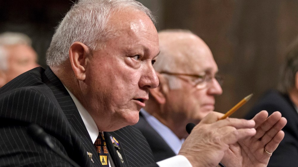 Russell Pearce speaks before a Senate Immigration, Refugees and Border Security subcommittee.