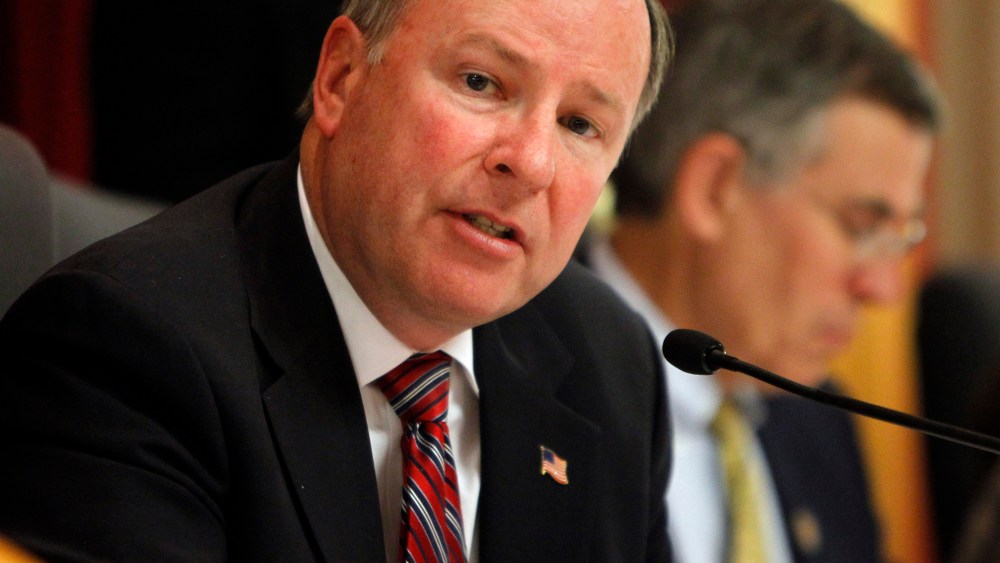 In this May 2, 2012 file photo, Rep. Doug Lamborn, R-Colo., speaks at the Capitol in Denver.