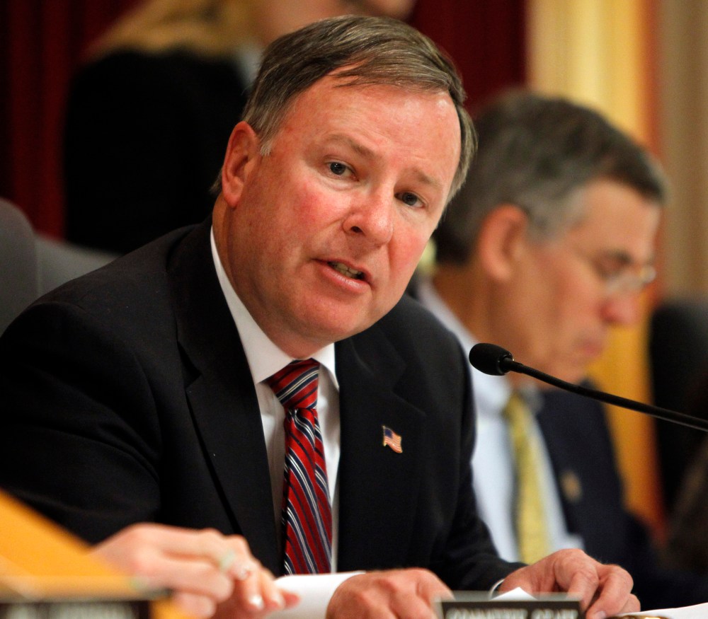 In this May 2, 2012 file photo, Rep. Doug Lamborn, R-Colo., speaks at the Capitol in Denver.