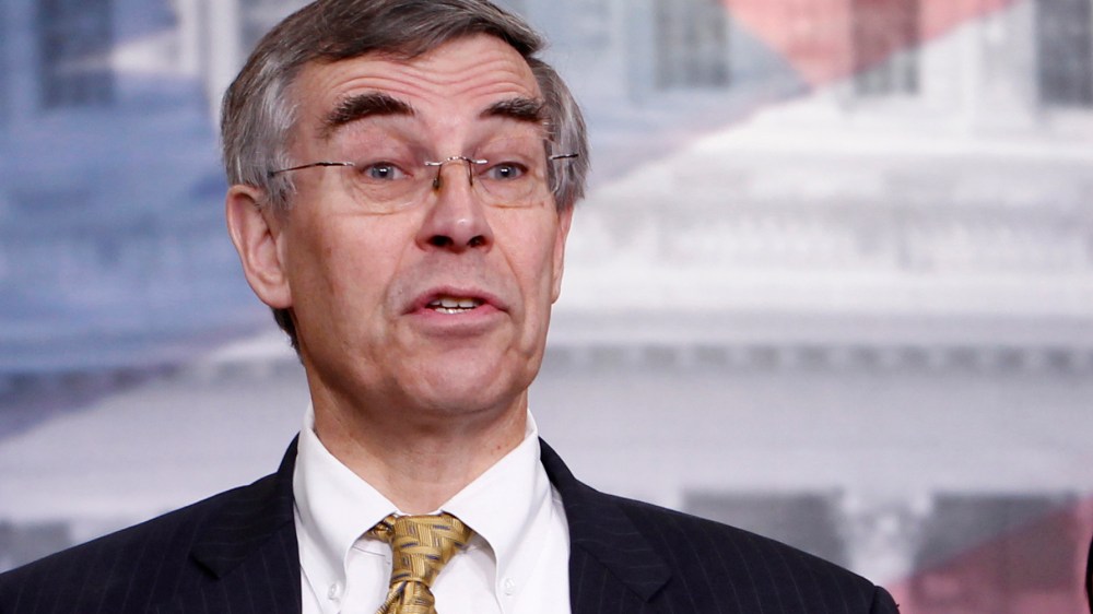 Rep. Rush Holt speaks on Capitol Hill in Washington on May 10, 2012.