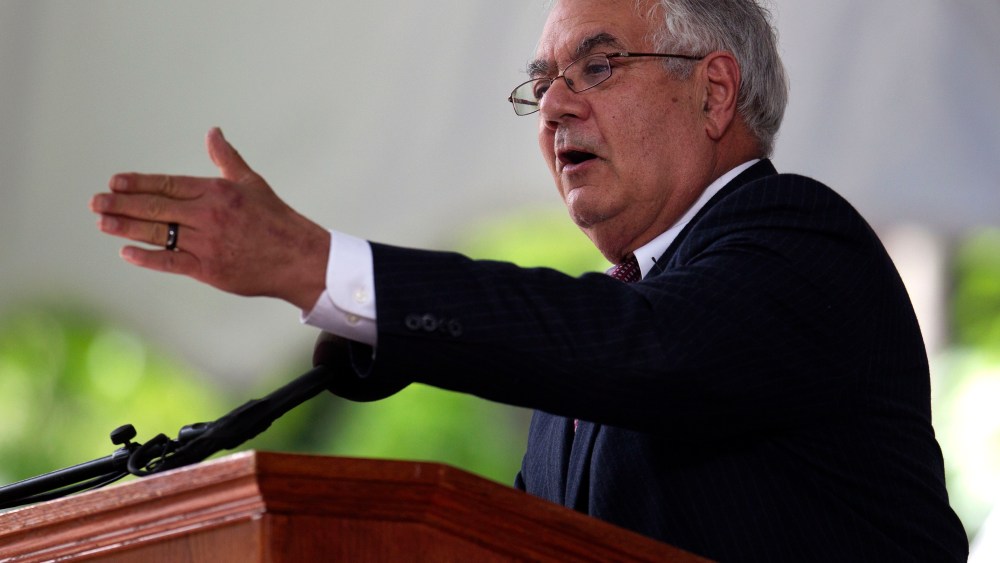 Former U.S. Rep. Barney Frank, a Massachusetts Democrat. (Photo by Steven Senne/AP)