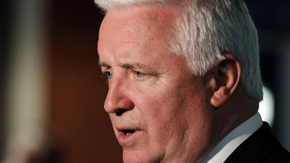 Pennsylvania Governor Tom Corbett attends an awards banquet at Heinz Field on April, 18, 2013 in Pittsburgh.