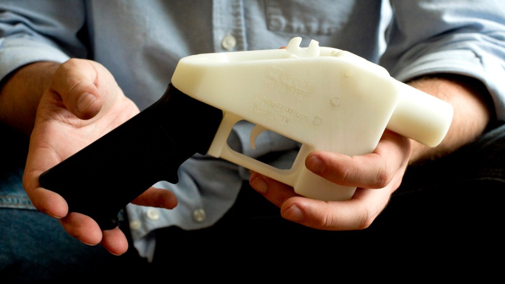 The Liberator, the first completely 3D-printed handgun, on May 10, 2013.