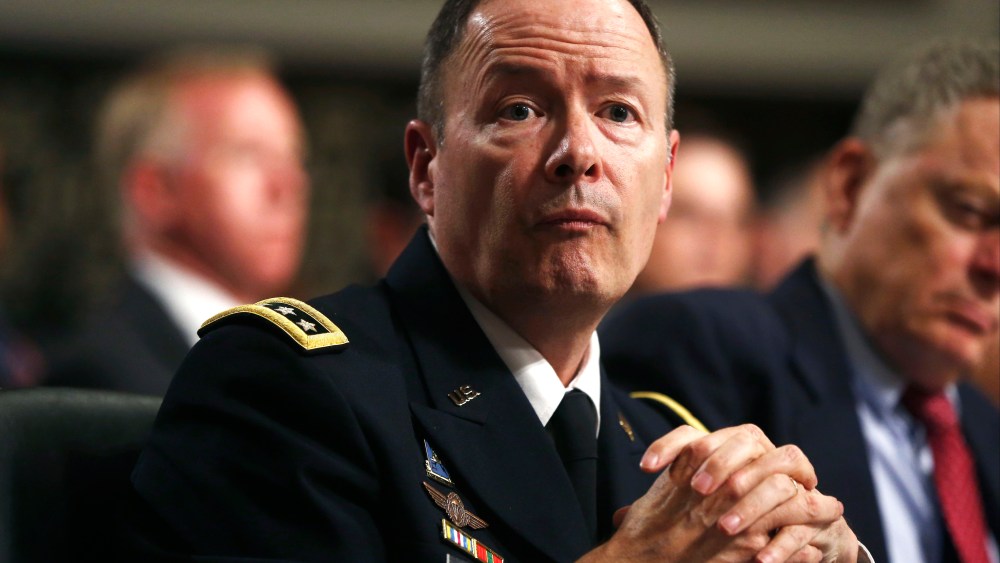 Director of the National Security Agency (NSA), Gen. Keith B. Alexander testifies about NSA surveillance before the Senate Appropriations Committee on Capitol Hill in Washington, Wednesday, June 12, 2013.