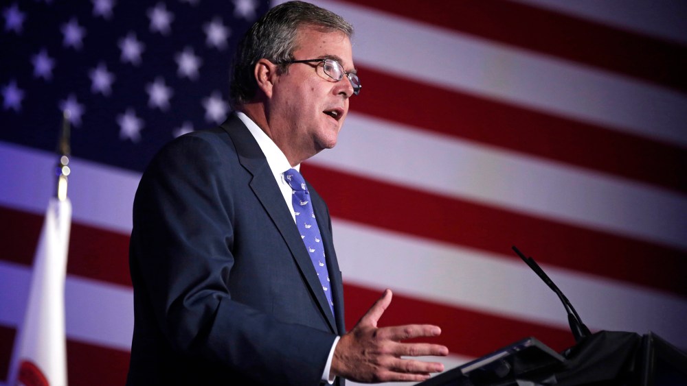 Former Florida Gov. Jeb Bush speaks at an event Aug. 9, 2013, in Chicago, Ill. (Photo by M. Spencer Green/AP)