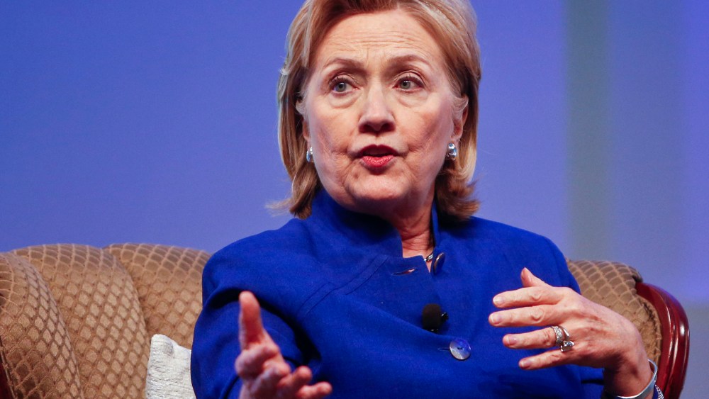 Former Secretary of State Hillary Rodham Clinton speaks at a convention in San Diego, June 25, 2014.