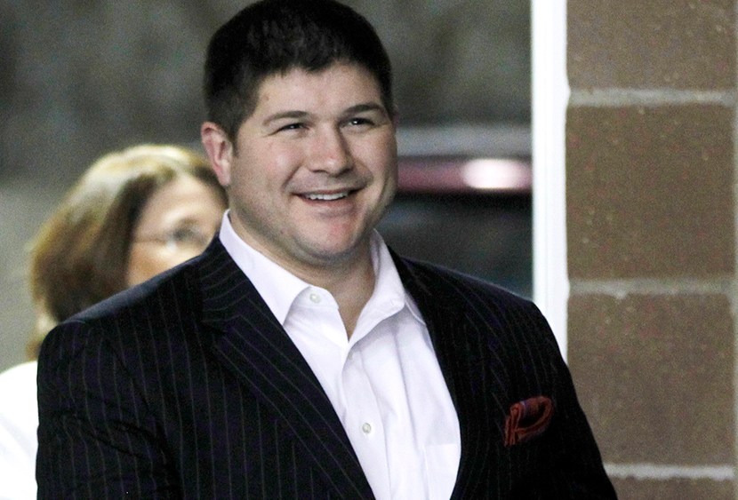 Jesse Benton, arrives at a campaign event at the Iowa State Fairgrounds in Des Moines, Iowa, on Dec. 28, 2011.