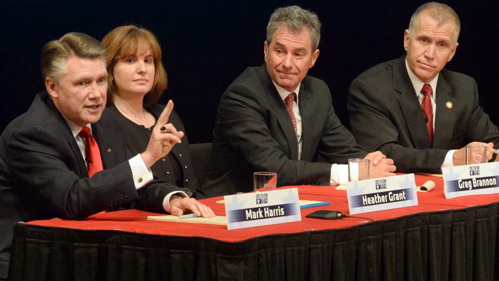 Mark Harris, Thom Tillis, Greg Brannon, Heather Grant