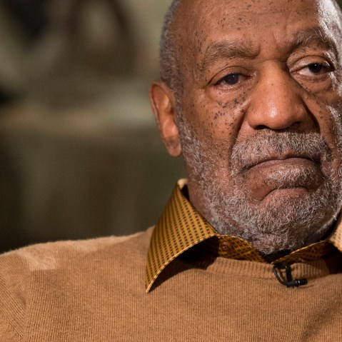 Bill Cosby pauses during an interview at the Smithsonian's National Museum of African Art in Washington on Nov. 6, 2014.