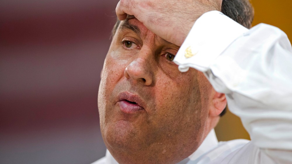 New Jersey Gov. Chris Christie speaks at a town hall meeting, on March 13, 2014, at the YMCA of Burlington County, in Mount Laurel, N.J.