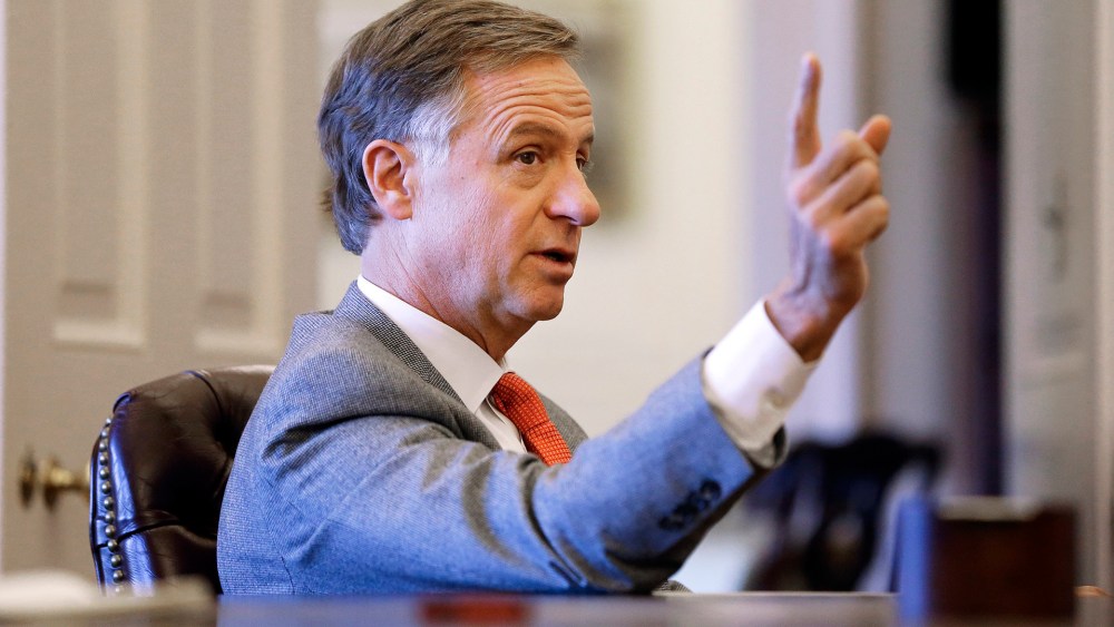 Tennessee Gov. Bill Haslam answers questions about his priorities for 2016 during an interview in Nashville, Tenn. (Photo by Mark Humphrey/AP)